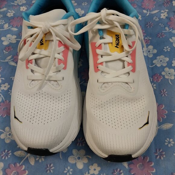 3280 HOKA One One Size 8 D Wide Anari 7. In Blue and White. Excellent Condition. - Picture 2 of 14